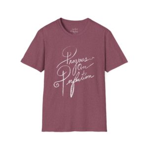 Progress Over Perfection Unisex Tee – Motivational T-Shirt with Threaded Needle Design, Growth-Inspired Apparel, Soft Cotton Gift for Creatives